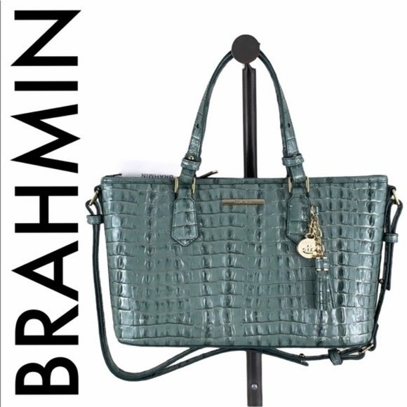 Brahmin Handbags - BRAHMIN NWT BLUE GREEN SHOULDER / CROSSBODY BAG